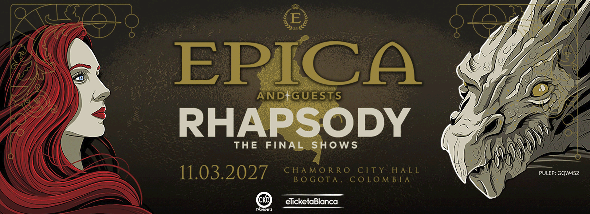 Epica y Rhapsody anuncian concierto conjunto en Bogotá dentro de su gira latinoamericana 2027