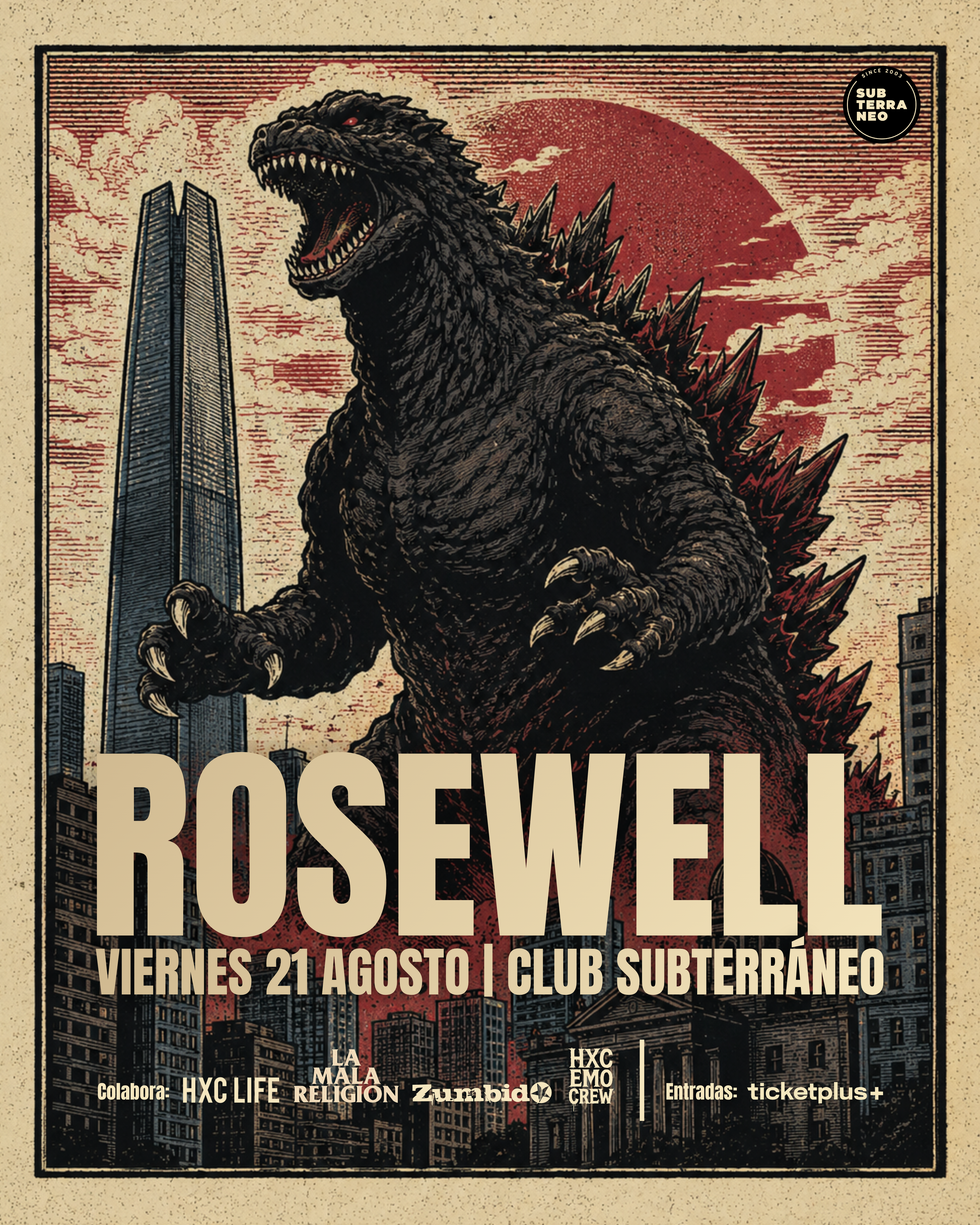 Rosewell agenda su regreso a Club Subterráneo