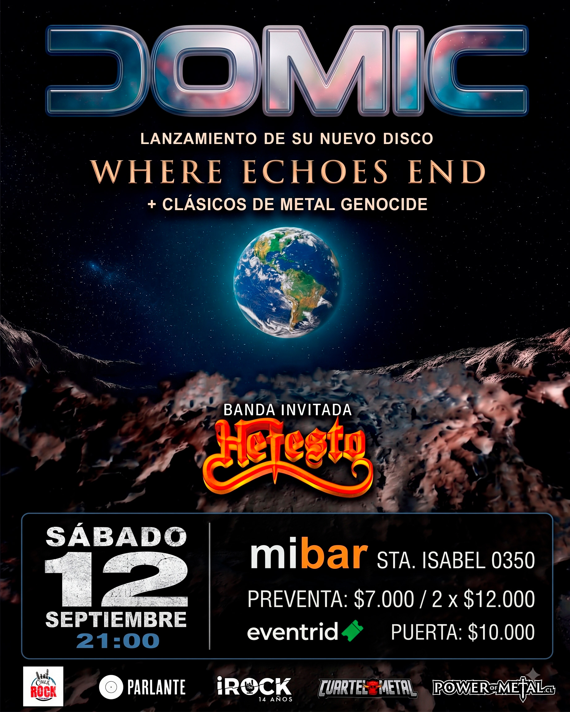 12 de septiembre: Domic y Hefesto en MiBar
