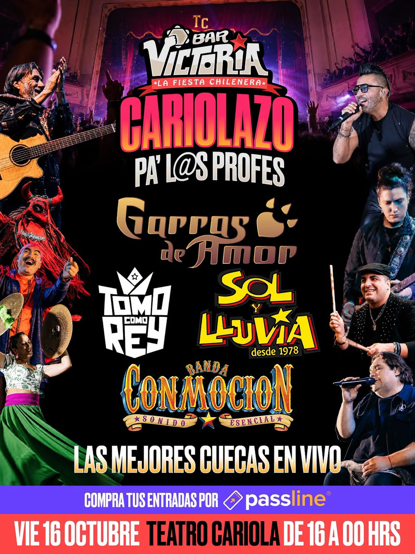 Concurso cerrado: Cariolazo Pa' los Profes en Teatro Cariola